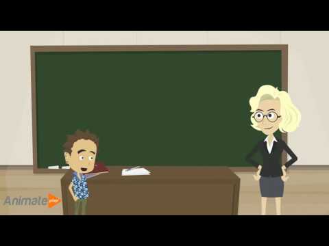 Joãozinho faz charada com a professora