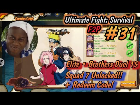Elite • Brothers Duel • Squad 7 Unlocked!! + Redeem Code!! | Ultimate Fight Survival F2P #31