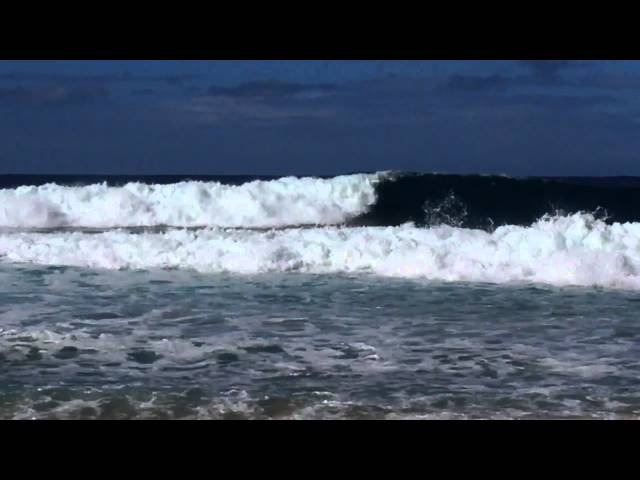 Surfers enjoying the waves near Poipu - Kauai 2/12/16