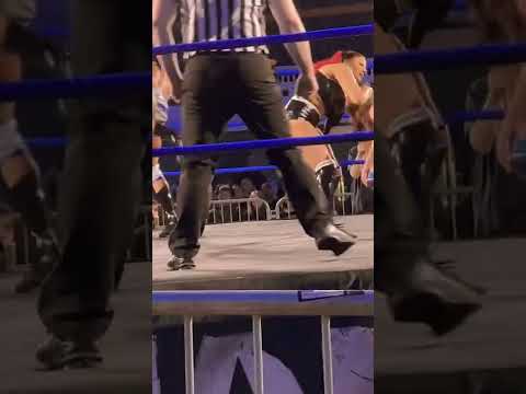 Gal Barkay and Paris Van Dale with the split on Armani Kayos (Chaotic Wrestling) #shorts