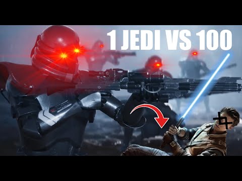 JEDI VS 100 PURGE TROOPERS !!! (JEDI FALLEN ORDER TUTORIAL)
