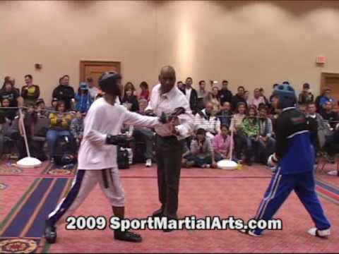 Kyle Richards v Unk - Men's featherweight point sparring eliminations - 2009 NBL Supergrands