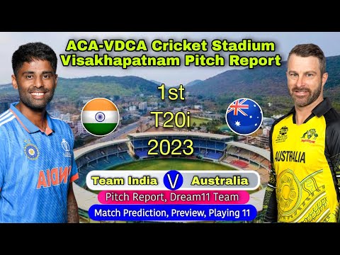 IND vs AUS 1st T20I 2023 Match Prediction Dream11- Visakhapatnam Pitch Report | Live