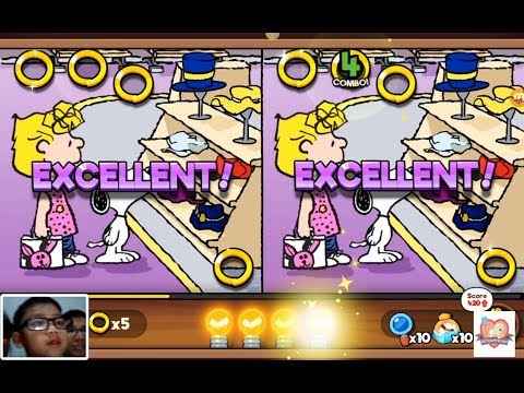 Snoopy Spot the Difference Gameplay Facecam | Levels 306 to 310 | GiftOurPrecious.com