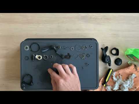 Shimano Deore XT ST-M095 Left Shifter – fixing, taking apart, build again RAW footage