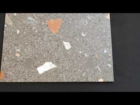 Gres szkliwiony hiszpański Arcana Ceramica Stracciatella-R Grafito 80x80 gat. I