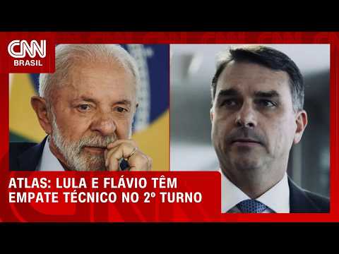 Lula tem 47,7% no 2º turno; Flávio, 47,4%, aponta Atlas/Bloomberg | CNN NOVO DIA