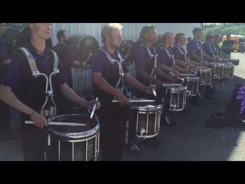 Fusion Core 2016 Drumline in the lot