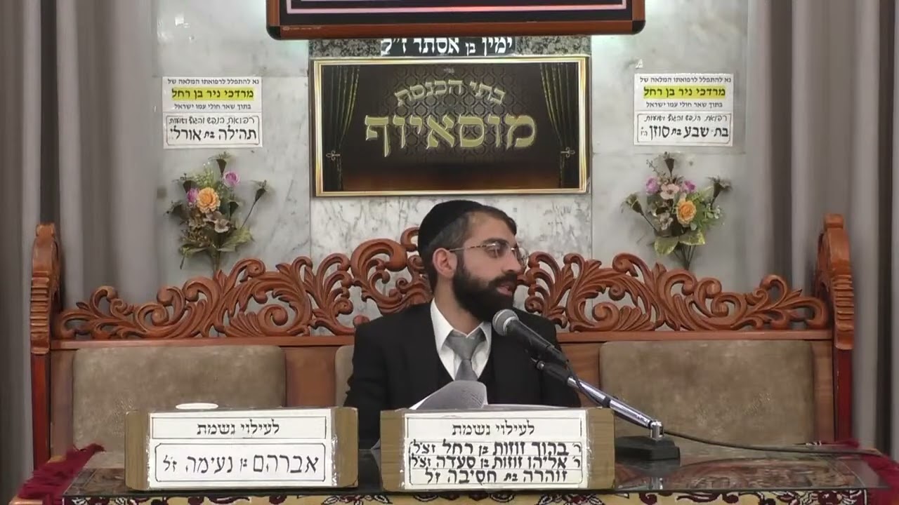 הרב כהן - איסור ריבית ומצוות הלוואה | בית הכנסת מוסאיוף |