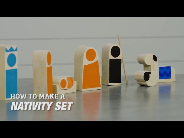 How to Make a Wooden Block Nativity Set