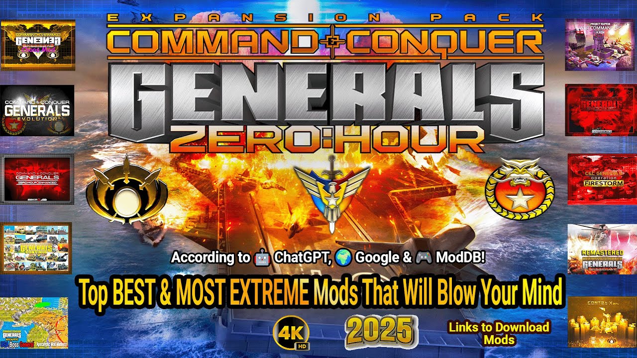 (2026) Top 10 BEST & Popular MODs Generals Zero Hour Mods🚀(Still Dominating in 2026!)