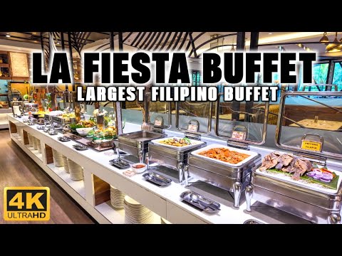 [4K] A Feast of Filipino Delights at the Biggest Filipino Buffet! LA FIESTA BUFFET RESTAURANT!
