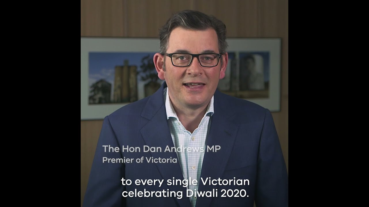 Daniel Andrews Diwali 2020 video message - Victorian Premier