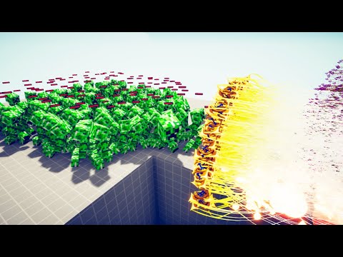 100x MINECRAFT CREEPER vs GOD UNITS - Totally Accurate Battle Simulator TABS