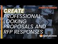Create - QorusDocs 2 minute Demos