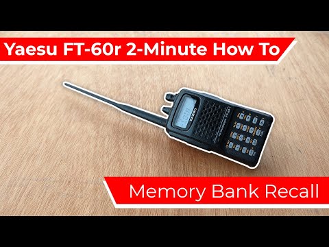 Selecting a Memory Bank (Memory Bank Recall) | Yaesu Ft-60r How To