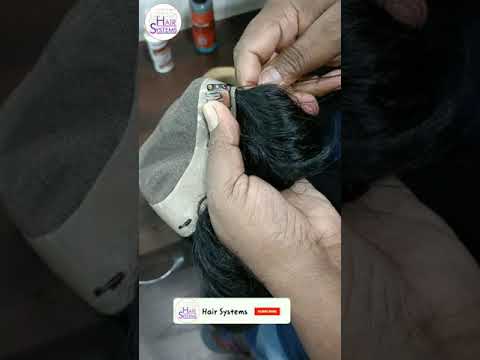 How To Sew Clip On Hair Patch #shorts #clip
