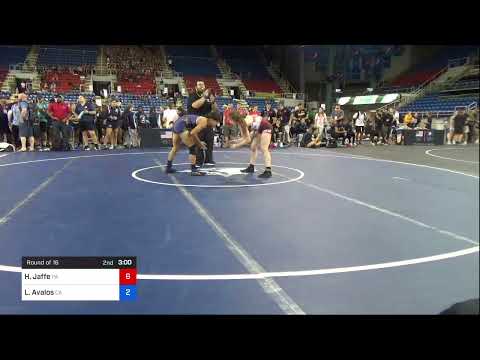 122 Lbs Round Of 16 - Haylie Jaffe, Pennsylvania Vs Lillian Avalos, California 9e47