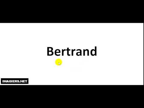 How to pronounce Bertrand