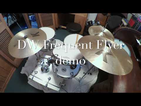 DW Frequent Flyer drum set demo w/ 3 snares (DW Design, Ludwig Black Beauty, and Ludwig Acrolite)