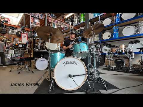 Gretsch Broadkaster 3pc Drum Kit - "Turquoise Sparkle" image 5