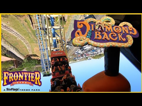 On-ride point of view of Diamondback