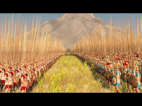 19200 SPARTAN HOPLITE vs 19200 ATHENIAN HOPLITE - Total War ROME 2