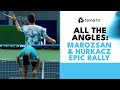 All The Angles Of WILD 40-Shot Hurkacz vs Marozsan Point! | Shanghai 2023