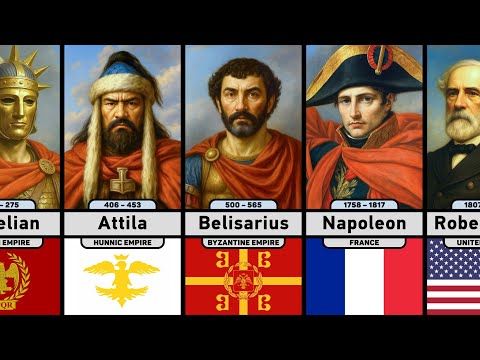 100 Greatest Generals of All Time | From Ancient Kings to Modern Generals