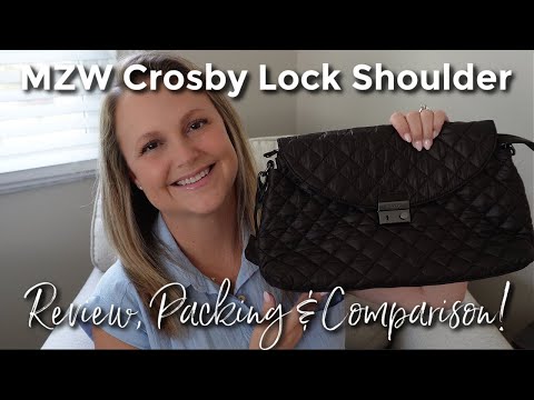 MZ WALLACE | Crosby Lock Shoulder Bag!  Review, Packing & Comparison | GatorMOM
