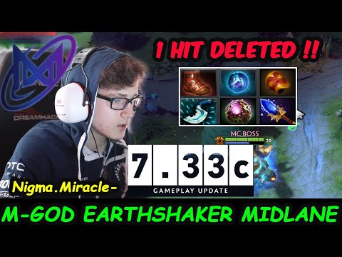 HOW Miracle plays Earthshaker MIDLANE Feat GH Pugna Dota 2 New Patch 7.33C