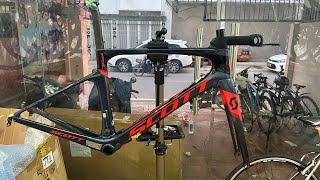(đã bán) Sườn scott foil zin nguyên bản cho các bác đam mê tốc độ, size xs 49