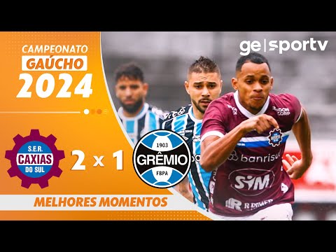 Gols e lances de Caxias x Grêmio