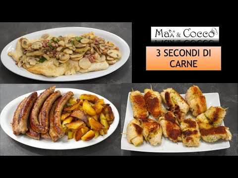 3 RICETTE di SECONDI PIATTI di CARNE -  Per una cena da leccarsi i baffi!