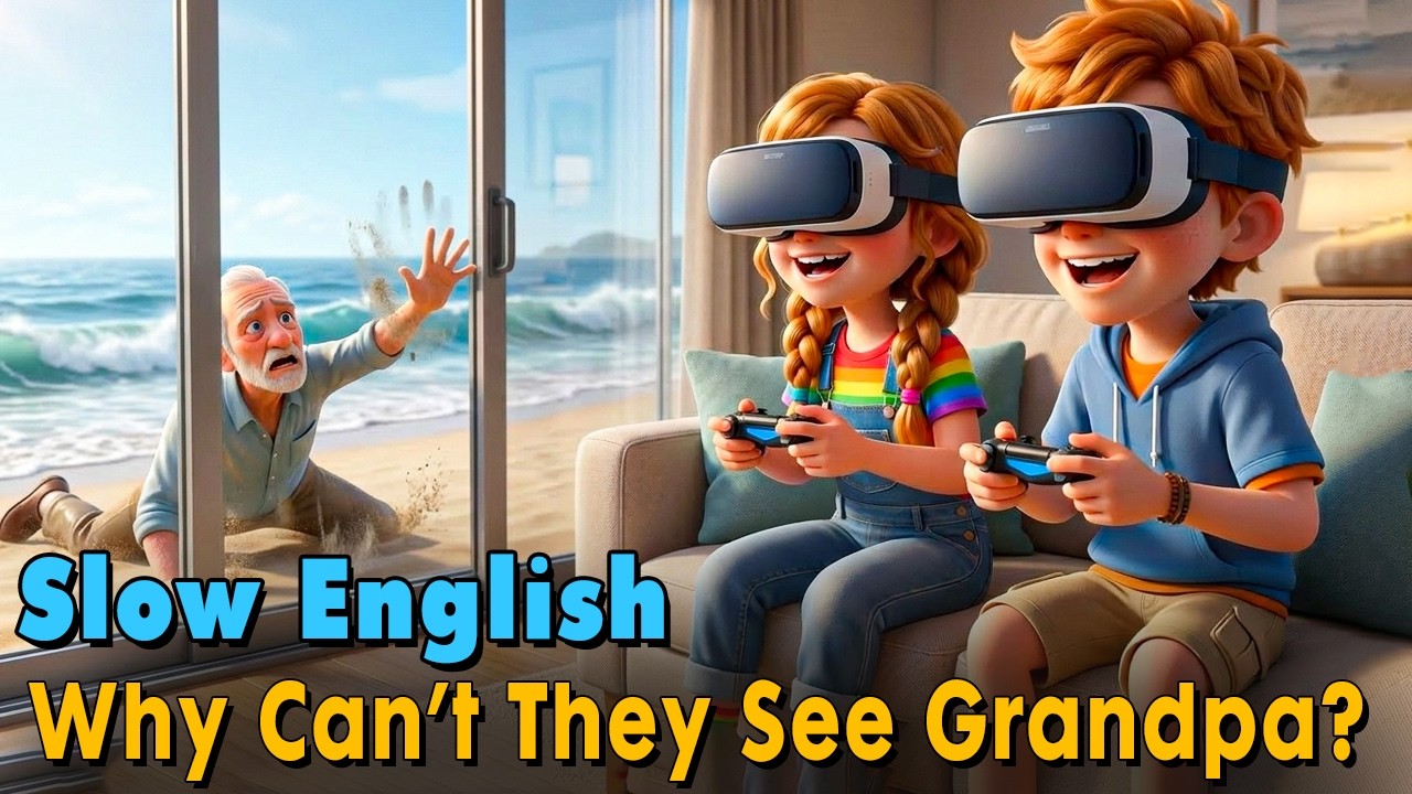 Why Can’t They See Grandpa? | Easy English Listening Practice Story (A1-A2 Level)