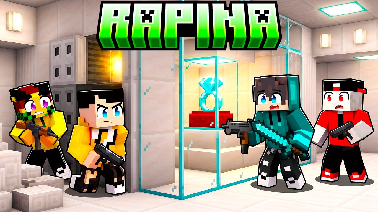 RAPINA MILIONARIA 2vs2 - MARCY BADDI VS LOCO DAMIANO - MINECRAFT ITA