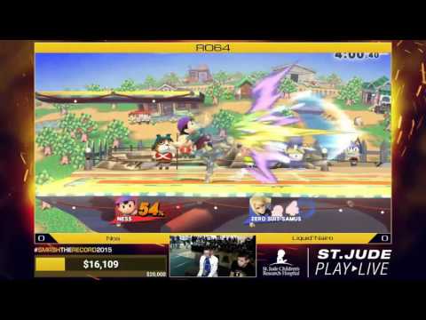 Smash the Record 2015 - Top 64 Winners R1 - Noa (Ness) vs Nairo (ZSS/Robin)