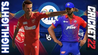 𝗽𝗯𝗸𝘀 𝘃𝘀 𝗱𝗰 - Punjab Kings vs Delhi Capitals Match Highlights IPL 15 Cricket 2022