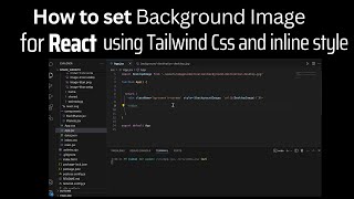 How to set background image in React with inline style and TailwindCss