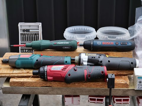 Einzeller 4V Akku-Stabschrauber Bosch GO Pro vs Parkside PASD4B2 - Hychika - Proteco - Poco