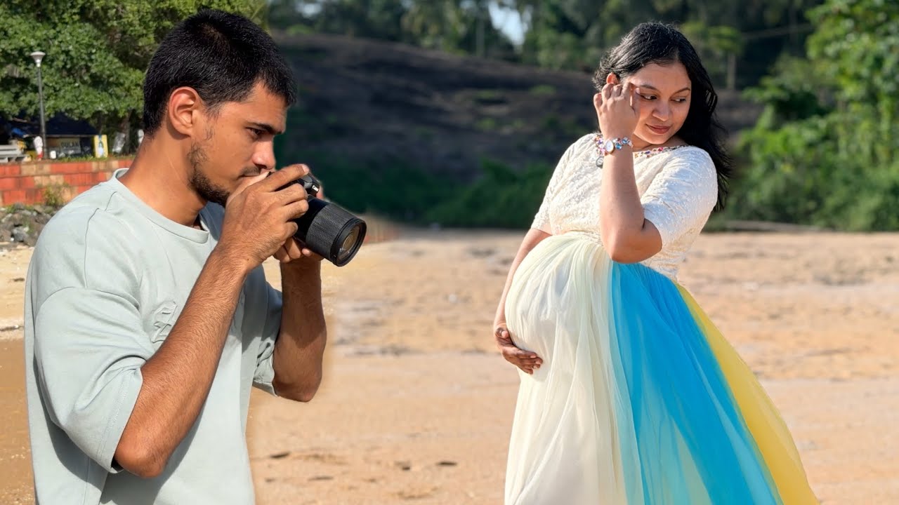 BEACH-ல PAMI’s maternity PHOTOSHOOT in KERALA..🤣