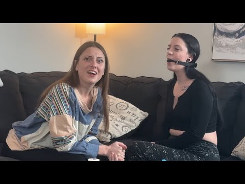 Gagged Model Say Wha! - Maddy & Halo