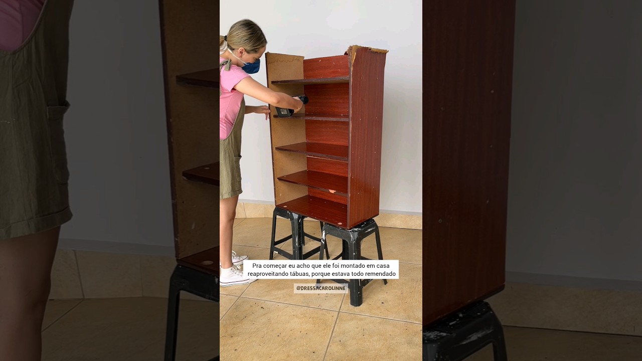 VEM VER O QUE EU FIZ COM ESSE MÓVEL VELHO! PARTE 1