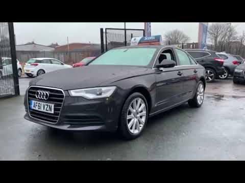 2011 61 AUDI A6 2.0 TDI SE 4 DOOR BLACK FULL HEATED BLACK LEATHER SATNAV
