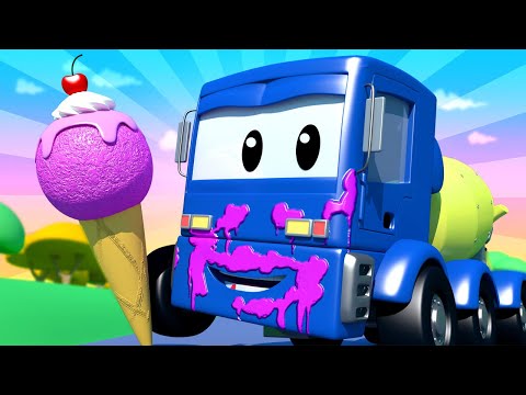 Toms Autowaschanlage -  Christopher der Betonmischer hat Süssigkeiten gegessen, wie ein kleines S...