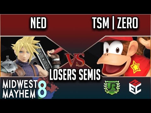 Midwest Mayhem 8 LOSERS SEMIS - Ned (Cloud) vs TSM | ZeRo (Diddy Kong)