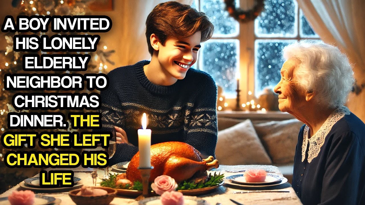 A Boy Invited His Lonely Elderly Neighbor to Christmas Dinner. The Gift She Left Changed His Life