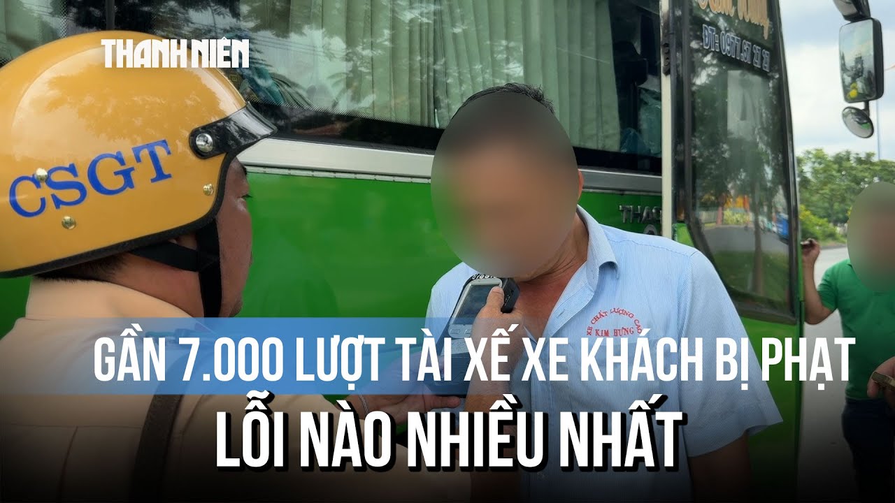 Nửa năm gần 7.000 tài xế xe khách bị CSGT TP.HCM thổi phạt, lỗi nào nhiều nhất?