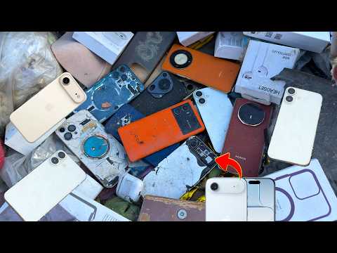 😲Great Lucky 🤑! Found iPhone 17_17 Air_Huawei Pura 70 & More ! Restoration Phone iQOO 9 Pro Cracked