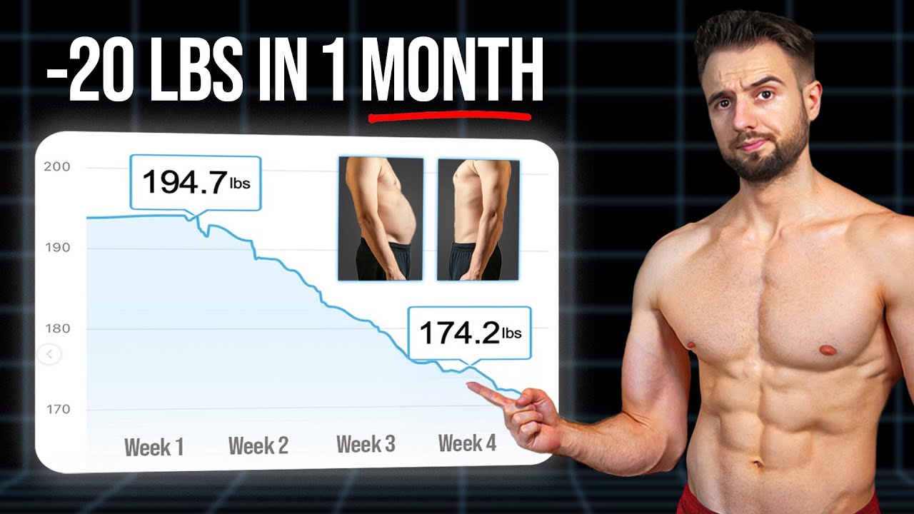 If I Had To Lose 20 lbs in 1 Month, I'd Do This (5 STEPS)